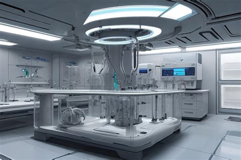 Premium AI Image | Highly Detailed Realistic Futuristic Science Lab