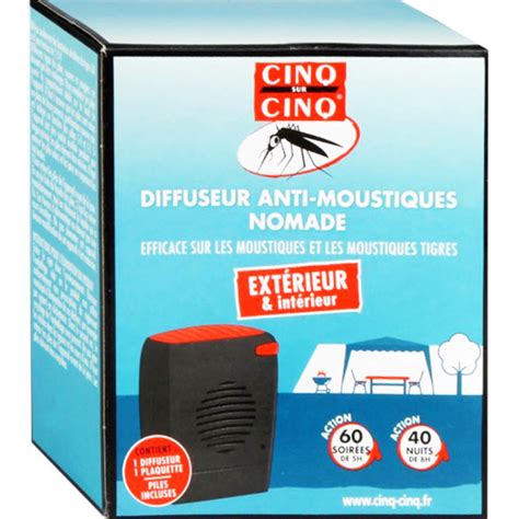 Cinq Sur Cinq Diffuseur Anti Moustiques Nomade Exterieur Interieur