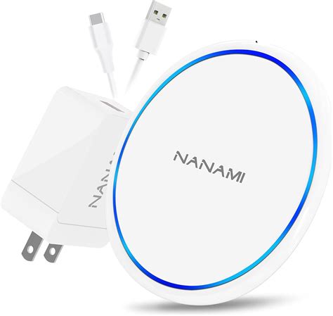 NANAMI 10W Fast Wireless Charger Qi Charging Pad With QC3 0 Adapter