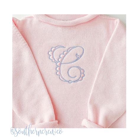 Patisserie Monogram Satin Embroidery Font Herrington Design