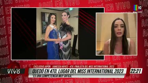 La Boliviana Vanessa Hayes Quedó En 4to Lugar Del Miss International