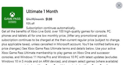 Подписка на Xbox Ultimate за 1$ (1 месяц) | Пикабу