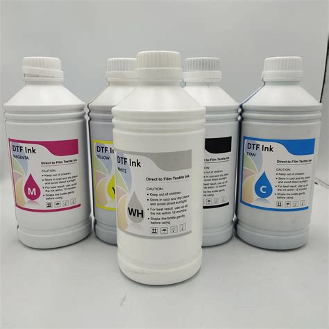 Cmyk Pure White Color Ml Dtf Ink Dtf Pigment Ink Suitable For Epson