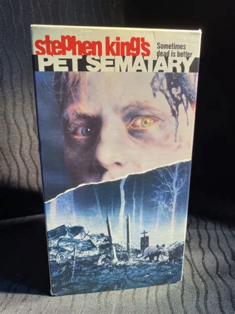 STEPHEN KINGS PET SEMATARY VHS Horror 1989 Fred Gwynne Paramount