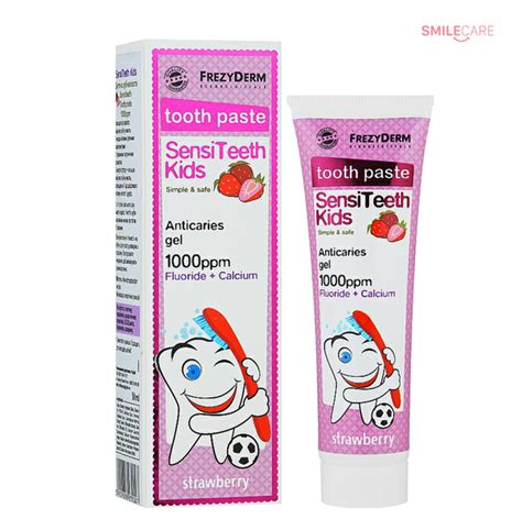 Зубная паста FrezyDerm с ксилитом и кальцием (от 6 лет) SENSITEETH KIDS ...