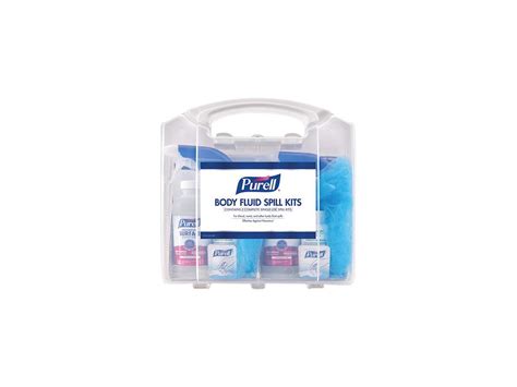 Purell Body Fluid Spill Kit In Clam Shell Carrier Spill Kit Uses Per