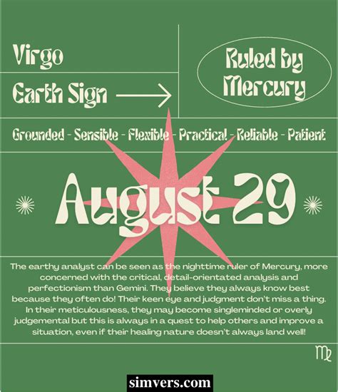 August 29 Zodiac Birthday Personality And More Full Guide