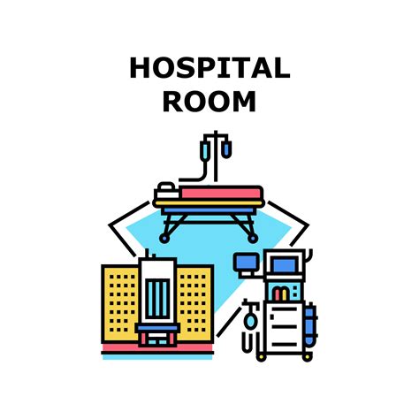 Hospital Room Icon Vector Illustration Vector Art At Vecteezy