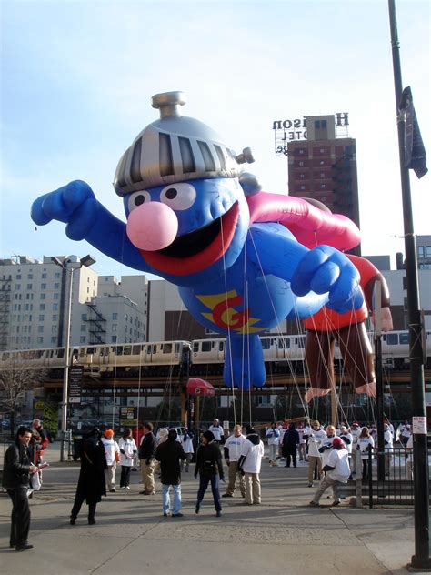 Super Grover Parade Balloon Fabulous Inflatables Sesame Street Parade