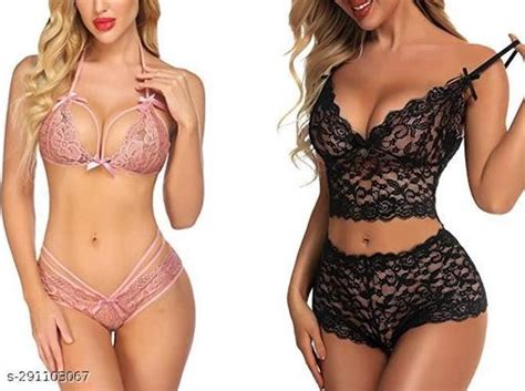 REALSIDE Tranding New Womens Sexy Lingerie Set For Honeymoon Sex Lace