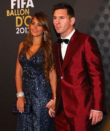 Lionel Messi and Antonella Roccuzzo: Golden Ball 2014 - FamousFix