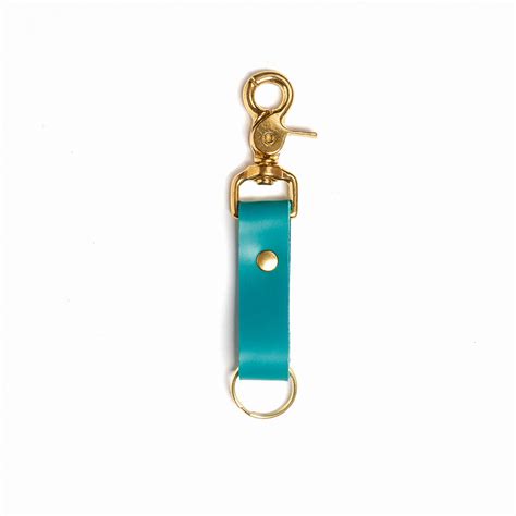 Swivel Snap Leather Keychain - Glad & Young Studio