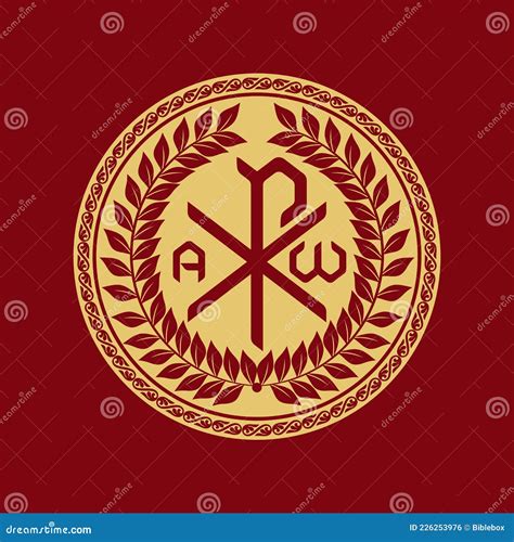 Christian Monogram Of Jesus Christ Icon The Savior Sign The Lord Our