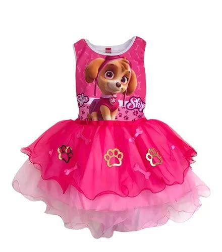 Vestido Disfraz Paw Patrol Sky Fiesta Cumpleaños