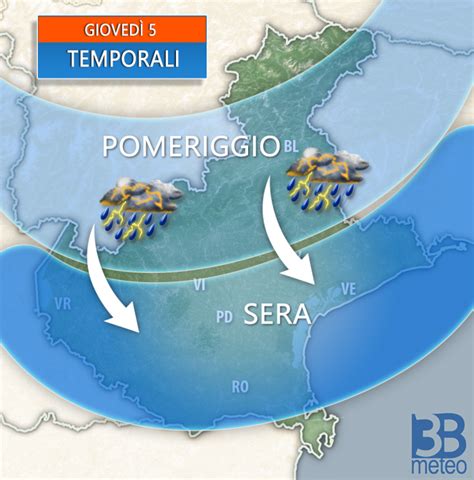 Meteo Veneto Entro Sera Temporali Anche Forti 3b Meteo