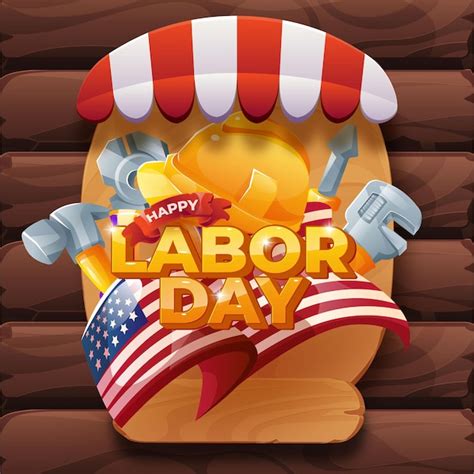 Premium Vector Happy Labor Day Banner Design Template Vector Illustration