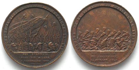 Frankreich Medaillen FRANKREICH LYON Medaille 1848 ENTWAFFNUNG DER