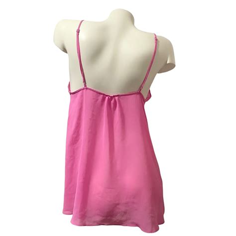 Victoria S Secret Lingerie Babydoll Sexy Chemise Lace Pink Size M Ebay