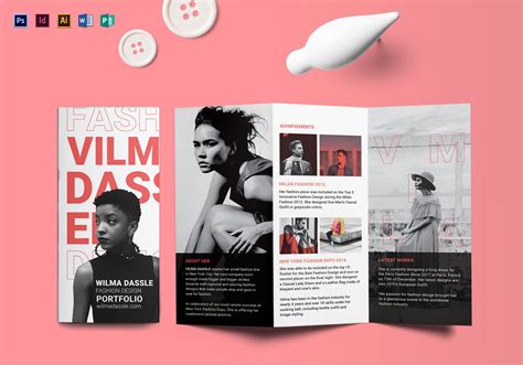 Portfolio Tri Fold Brochure Design Template In Psd Word Publisher