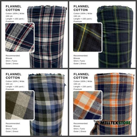 Jual BAHAN KAIN FLANELL KOTAK IMPOR Shopee Indonesia