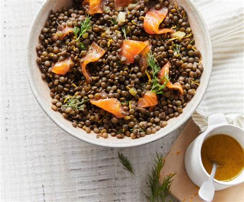 Salade de lentilles à la truite fumée et citron confit Cookidoo