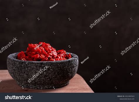 Sambal Merah Traditional Chilli Paste Indonesia Stock Photo 2211997023 ...