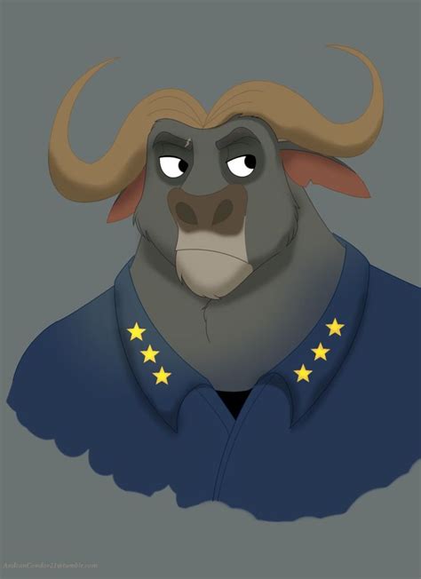 Chief Bogo By Andeancondor21 On Deviantart Chief Bogo Disney Art Bogo