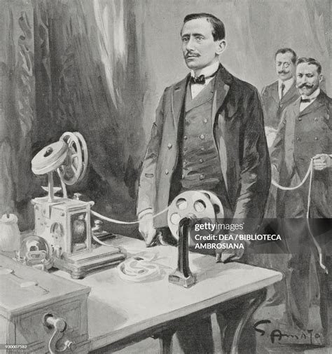 Guglielmo Marconi Receiving The First Atlantic Wireless Transmission