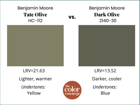 Benjamin Moore Tate Olive Review Color Concierge