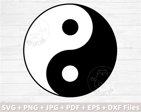 Yin Yang Svg Unique Symbol Svg Png Printable Yin And Yang Etsy