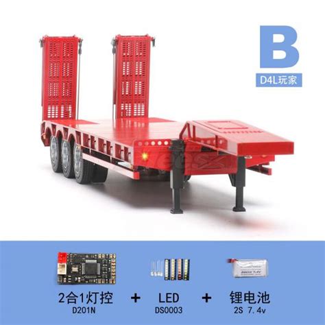 Orlandoo Hunter Model Flat Bed Semi Ramp Trailer Kit Combo