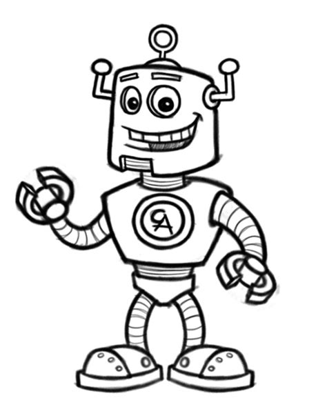 Robot Personajes Dibujos Para Colorear E Imprimir Gratis