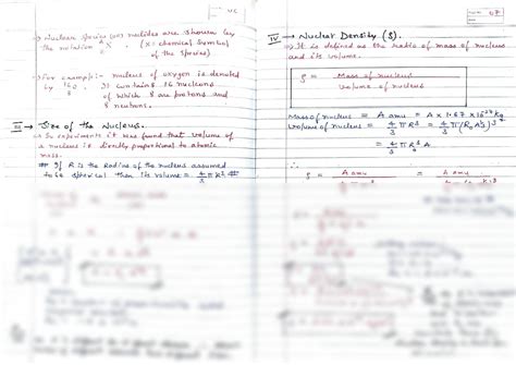 SOLUTION Chapter 13 Nuclei XII Physics Handwritten Notes CBSE