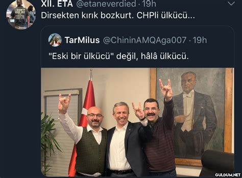 XII ETA etaneverdied h I DON T NEED SEX Dirsekten kırık bozkurt CHPli ülkücü TarMilus