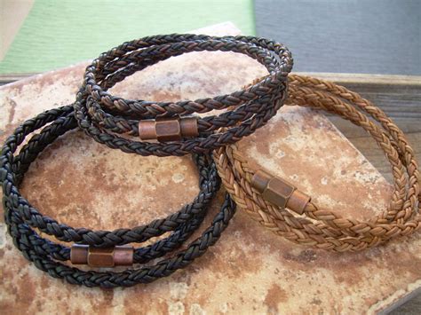 Men's Bracelets Leather Bracelets for Men Leather Bracelet - Etsy