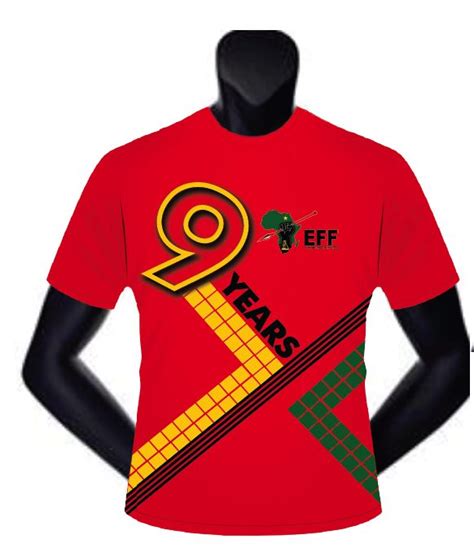 Red Eff 9th Annivesary Tshirt Block Curve Eff Online Store