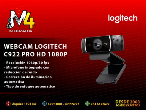 Camara Web Logitech C922 Pro Stream Full Hd 1080p Comprá En San Juan