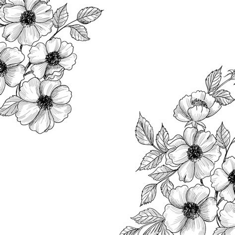 Flor Preta E Branca - Flores preto e branco Imagens – Download Grátis no Freepik