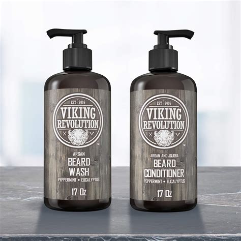 Viking Revolution Beard Wash And Beard Conditioner Set W Argan And Jojoba Oils And Ebay