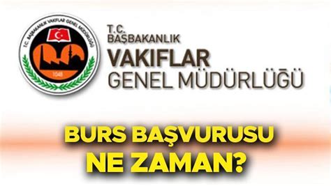 Vakıflar Genel Müdürlüğü ortaöğrenim 2023 2024 burs başvuru takvimi