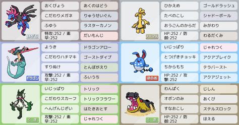 初心者ですアドバイスください｜ポケモンパーティ構築｜ポケモン徹底攻略