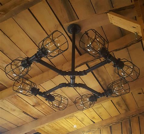 Industrial Lighting Chandelier Rustic Lighting Chandelier UL - Etsy