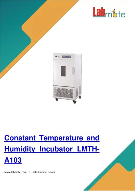 Ppt Constant Temperature And Humidity Incubator Lmth A Powerpoint