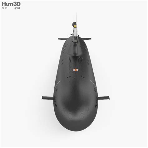 Akula-class submarine 3D model - Ship on Hum3D