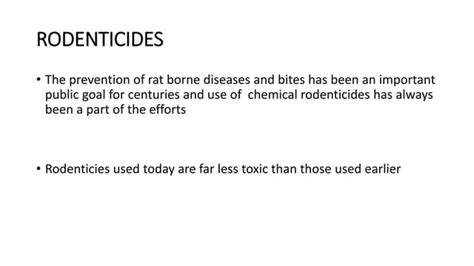 rodenticide definition and classification | PPT