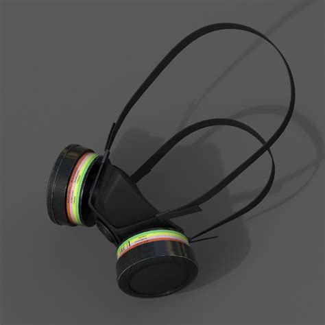 3D model Gas mask helmet 3d safety resperator protection classic VR