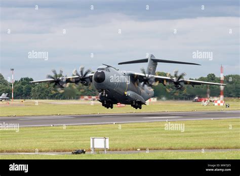 Airbus Defence And Space A400m Atlas Tactical Airlifter Ec 400 Takes Off At The Royal