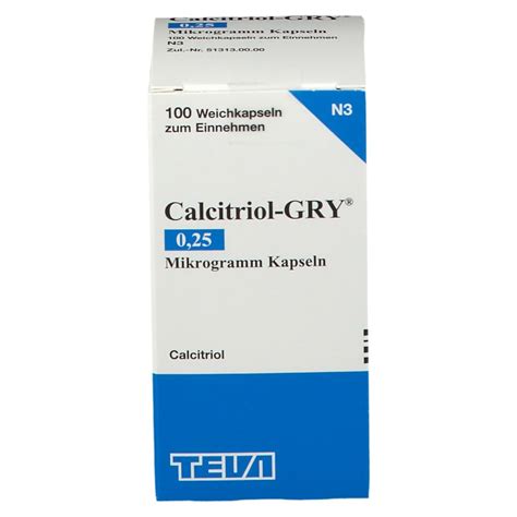 Calcitriol-GRY® 0,25 µg 100 St mit dem E-Rezept kaufen - Shop Apotheke