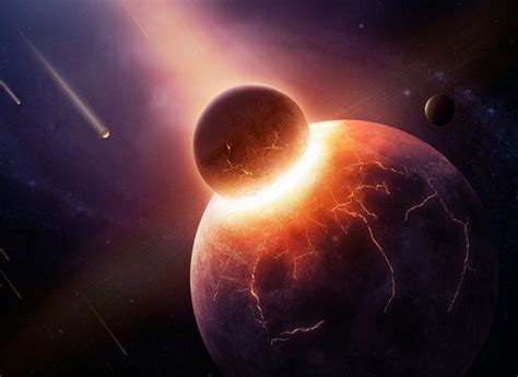 Collision with Mars-like planet may have spawned life on Earth