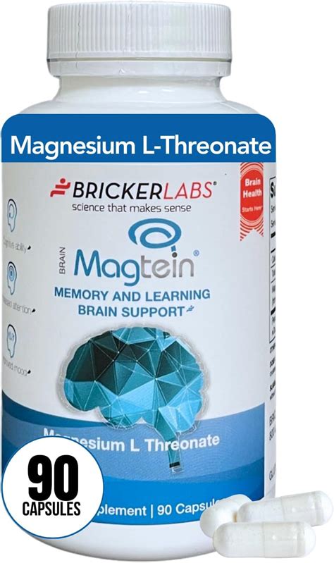 Magtein Magnesium L Threonate Memory Brain Health Supplement In